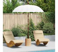vidaXL Parasol Balinese Crema 185 x 185 x 260 cm
