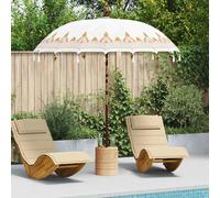 vidaXL Parasol Balinese Crema 215 x 215 x 260 cm