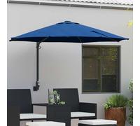 vidaXL Parasol da Giardino a Muro Azzurro di , 250 cm