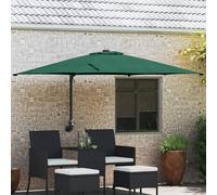 vidaXL Ombrellone da patio in poliestere, 300 x 300 cm, pieghevole