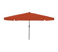 vidaXL Grande ombrellone rotondo in terracotta | design inclinabile regolabile in tessuto resistente ai raggi UV, struttura in metallo antiruggine, perfetto per pranzi all'aperto e relax