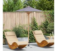 vidaXL Parasol da Giardino Grigio Scuro 150 x 210 cm in Bambù