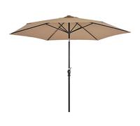vidaXL Ombrellone da Esterni con LED Palo in Acciaio Talpa Tenda Sole Parasole