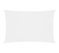 AX Vela Parasole 5x8m Bianco Rettangolare 4 Corde 1,5m Tenda Terrazze New 135276