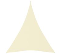 vidaXL Parasole a Vela in Tessuto Oxford Triangolare 5x7x7m Crema