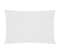 vidaXL Parasole a Vela Ombra Tenda da Sole Elegante Moderna Anti UV Giardino Frangisole Terrazza Balcone Oxford Rettangolare 2,5x4,5 m Bianco