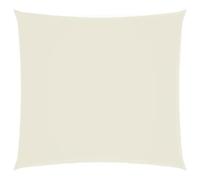 vidaXL Parasole a Vela in Tela Oxford Quadrata 7x7 m Crema