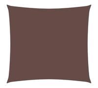 vidaXL Parasole a Vela Ombra Tenda da Sole Elegante Moderna Anti UV Giardino Frangisole Terrazza Balcone in Tela Oxford Quadrata 6x6 m Marrone