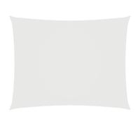 vidaXL Parasole a Vela Ombra Tenda da Sole Elegante Moderna Anti UV Giardino Frangisole Terrazza Balcone Oxford Rettangolare 2,5x3,5 m Bianco