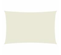 vidaXL Parasole a Vela Ombra Tenda da Sole Elegante Moderna Anti UV Giardino Frangisole Terrazza Balcone Oxford Rettangolare 2x5 m Crema