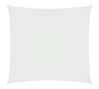 vidaXL Parasole a Vela Ombra Tenda da Sole Elegante Moderna Anti UV Giardino Frangisole Terrazza Balcone in Tela Oxford Quadrato 4,5x4,5 m Bianco