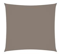 vidaXL Parasole a Vela Ombra Tenda da Sole Elegante Moderna Anti UV Giardino Frangisole Terrazza Balcone in Tela Oxford Quadrato 4,5x4,5 m Talpa