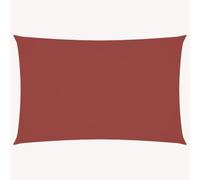 vidaXL Parasole a Vela Ombra Tenda da Sole Elegante Moderna Anti UV Giardino Frangisole Terrazza Balcone Oxford Rettangolare 5x7 m Terracotta