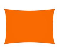 vidaXL Parasole a Vela Ombra Tenda da Sole Elegante Moderna Anti UV Giardino Frangisole Terrazza Balcone Oxford Rettangolare 4x6 m Arancione