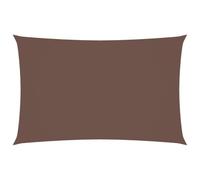 vidaXL Parasole a Vela Ombra Tenda da Sole Elegante Moderna Anti UV Giardino Frangisole Terrazza Balcone Oxford Rettangolare 2,5x5 m Marrone