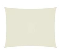 vidaXL Parasole a Vela Ombra Tenda da Sole Elegante Moderna Anti UV Giardino Frangisole Terrazza Balcone Oxford Rettangolare 4x5 m Crema