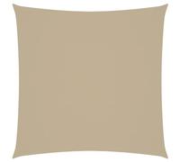 vidaXL Parasole a Vela Ombra Tenda da Sole Elegante Moderna Anti UV Giardino Frangisole Terrazza Balcone in Tela Oxford Quadrato 4,5x4,5 m Beige