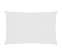 vidaXL Parasole a Vela Ombra Tenda da Sole Elegante Moderna Anti UV Giardino Frangisole Terrazza Balcone Oxford Rettangolare 6x8 m Bianco