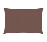 vidaXL Parasole a Vela Ombra Tenda da Sole Elegante Moderna Anti UV Giardino Frangisole Terrazza Balcone in Tessuto Oxford Rettangolare 2x4 m Marrone