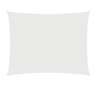 vidaXL Parasole a Vela Ombra Tenda da Sole Elegante Moderna Anti UV Giardino Frangisole Terrazza Balcone in Tessuto Oxford Rettangolare 2x3 m Bianco