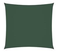 vidaXL Parasole a Vela Ombra Tenda da Sole Elegante Moderna Anti UV Giardino Frangisole Terrazza Balcone in Tela Oxford Quadrato 6x6 m Verde Scuro