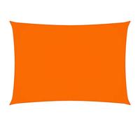 vidaXL Parasole a Vela Ombra Tenda da Sole Elegante Moderna Anti UV Giardino Frangisole Terrazza Balcone Oxford Rettangolare 3x4,5 m Arancione