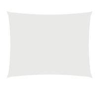 vidaXL Parasole a Vela Ombra Tenda da Sole Elegante Moderna Anti UV Giardino Frangisole Terrazza Balcone in Tessuto Oxford Rettangolare 3x6 m Bianco