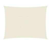 vidaXL Parasole a Vela Ombra Tenda da Sole Elegante Moderna Anti UV Giardino Frangisole Terrazza Balcone Oxford Rettangolare 2x3,5 m Crema