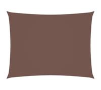 vidaXL Parasole a Vela Ombra Tenda da Sole Elegante Moderna Anti UV Giardino Frangisole Terrazza Balcone Oxford Rettangolare 2,5x3,5 m Marrone