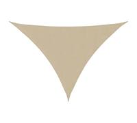 vidaXL Parasole a Vela Ombra Tenda da Sole Elegante Moderna Anti UV Giardino Frangisole Terrazza Balcone Oxford Triangolare 4x5x6,4 m Beige