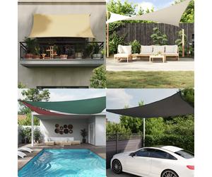 vidaXL Parasole a Vela Oxford Rettangolare 2x2,5 m Giallo