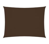 VIDAXL - Parasole a Vela Oxford Rettangolare 4x5 m Marrone