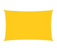 vidaXL Parasole a Vela Ombra Tenda da Sole Elegante Moderna Anti UV Giardino Frangisole Terrazza Balcone Oxford Rettangolare 4x7 m Giallo