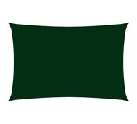 VIDAXL - Parasole a Vela Oxford Rettangolare 4x7 m Verde Scuro