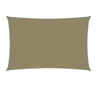 Parasole a vela oxford rettangolare 5x8 m beige