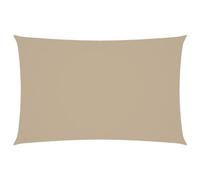 vidaXL Parasole a Vela Oxford Rettangolare 5x8 m Beige