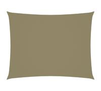 vidaXL Parasole a Vela Oxford Rettangolare 6x7 m Beige