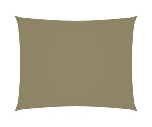 vidaXL Parasole a Vela Oxford Rettangolare 6x7 m Beige