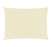 vidaXL Parasole A Vela Oxford Rettangolare 6x8 M Crema - beige 135223
