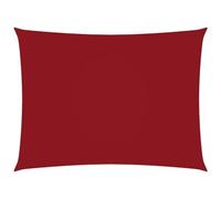 VIDAXL - Parasole a Vela Oxford Rettangolare 6x8 m Rosso