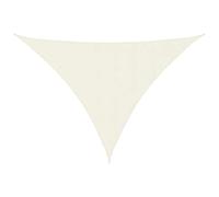 vidaXL Parasole a Vela Oxford Triangolare 3x4x5 m Crema