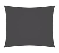 vidaXL Parasole a Vela Tenda da Sole Elegante Moderna Quadrata Anti UV Giardino Frangisole Terrazza Balcone Tela Oxford Rettangolare 4x6 m Antracite