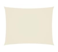 vidaXL Parasole a Vela Oxford Rettangolare 4x6 m Crema