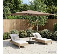 vidaXL Parasole da Giardino con Base 200 x 300 cm Poliestere
