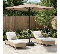 vidaXL Parasole da Giardino con Base 270 x 270 cm Poliestere