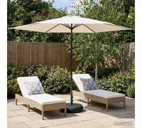 Parasole da Giardino con Base 300 x 300 cm Poliestere