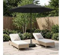 vidaXL Parasole da Giardino con Base Rettangolare 2,3 x 2,3 m