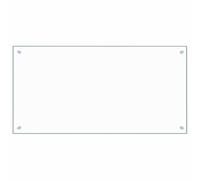 vidaXL Paraschizzi per Cucina Paraspruzzi Fornelli Resistente al Calore Pannello Splashback Parete Trasparente 100x50 cm in Vetro Temperato