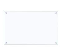 vidaXL Paraschizzi per Cucina Paraspruzzi Fornelli Resistente al Calore Pannello Splashback Parete Trasparente 80x50 cm in Vetro Temperato