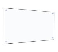 vidaXL Paraschizzi per Cucina Trasparente 90x50 cm in Vetro Temperato